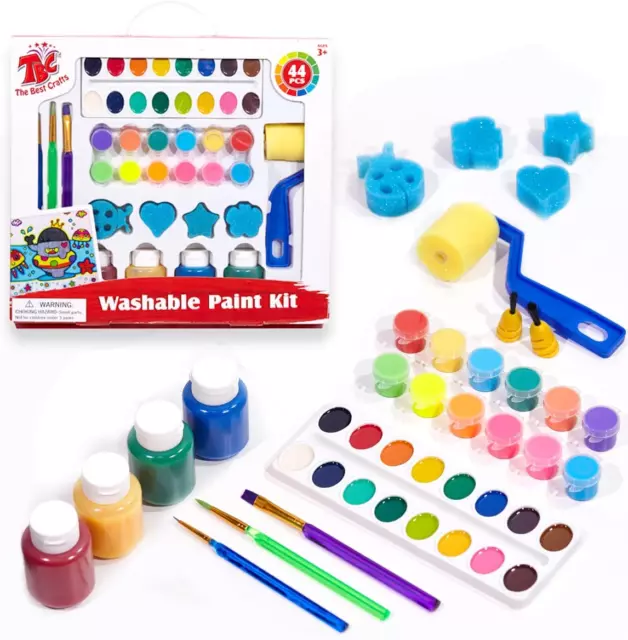 TBC The Best Crafts Paint Sticks,24 Classic Colors, Washable Paint,  Non-toxic, Tempera Paint Sticks for Kids and Students