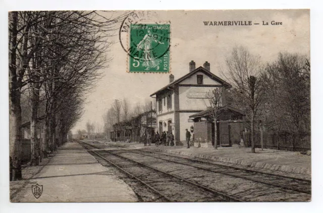 WARMERIVILLE Marne CPA 51 La gare