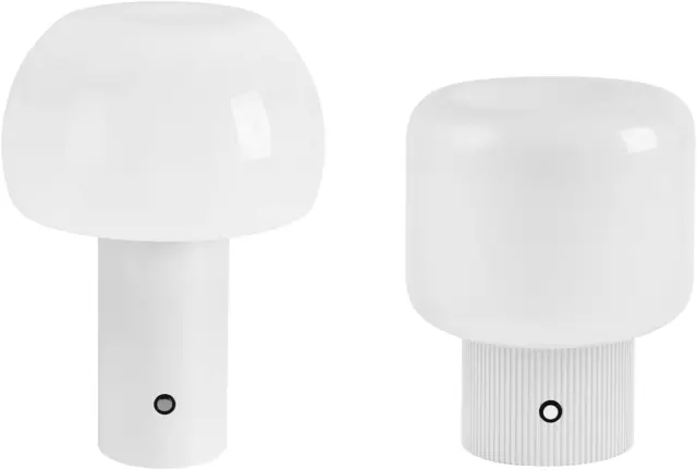 White Mushroom Lamp + White Halo Lamp Bundle