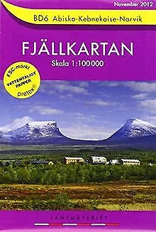 Fjällkartan 1 : 100 000 BD6 Abisko - Kebnekaise ... | Book | condition very good