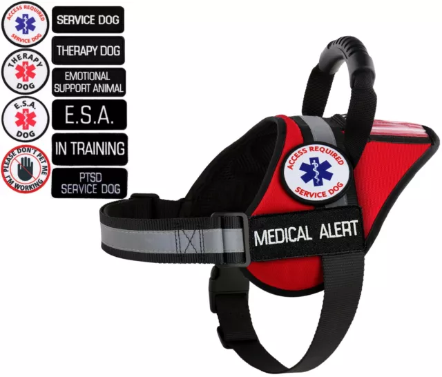 Medical Alert Service Dog Harness Vest Patches | Working Dogs |ALL ACCESS CANINE