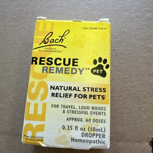 Bach Flower Remedies Rescue Remedy Stress Relief For Pets - 10 ml