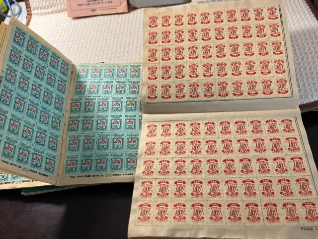 Lot of 10 Different Vintage 1940s/1960s Misc. Green Stamps Books (ESTATE SALE) 3