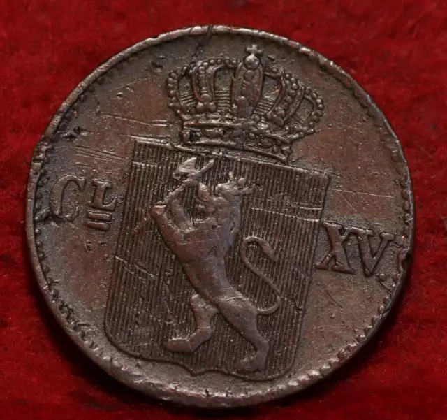 1867 Norway 1/2 Skilling Foreign Coin