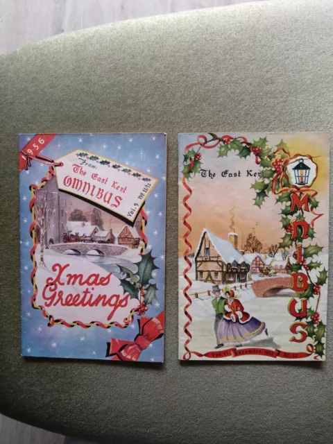 East Kent Omnibus Christmas Magazines 1953, 1956