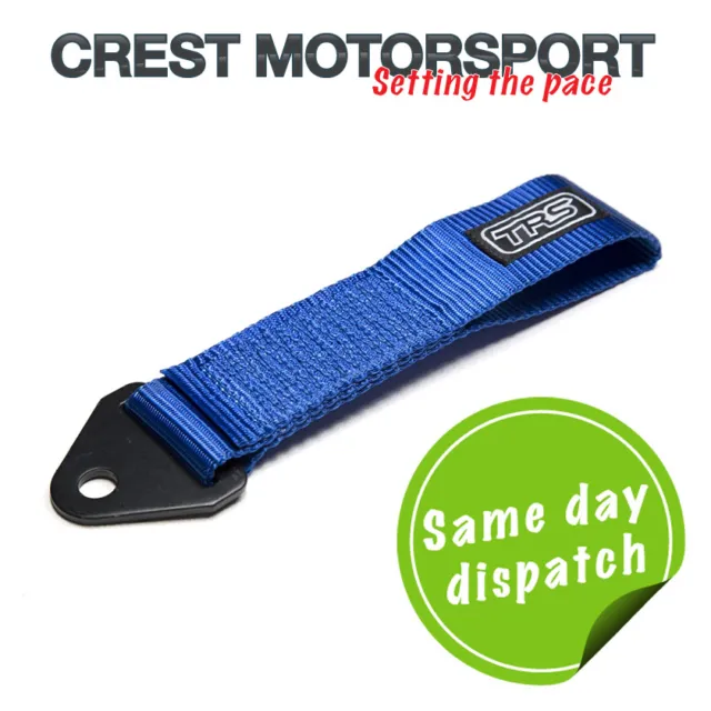 TRS Fixed Tow Eye Strap/Loop BLUE (MSA Compliant) Race/Rally/Competition Car