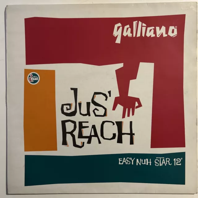 Galliano - Jus Reach (Easy Nuh Star 12") 12" Vinyl Record Acid Jazz EXEX