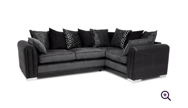 Dfs grey discount sofa corner