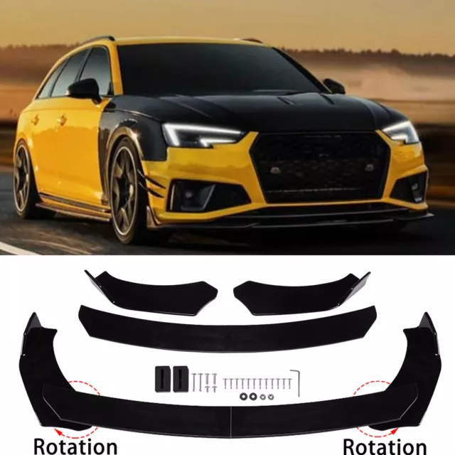 Front Bumper Lip Splitter Spoiler For Audi A3 A4 S4 B9 A5 A6 A7 A8 S-Line Avant