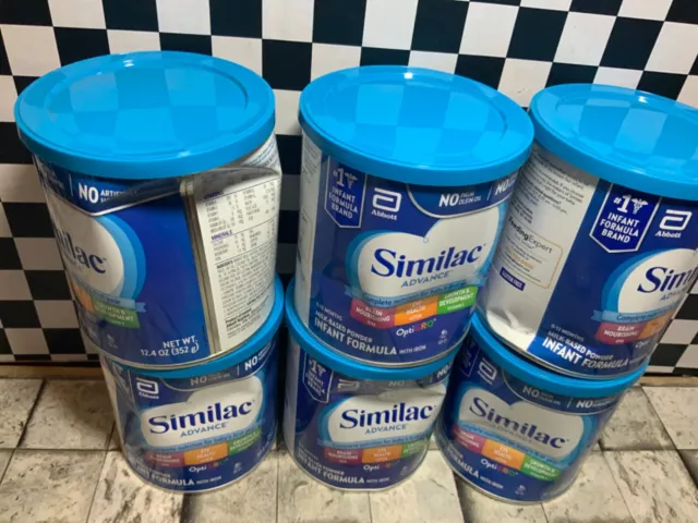similac advance infant formula (12.4 oz X 6 cans) 07/2024 D