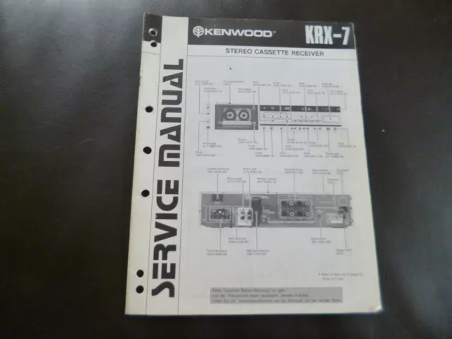 Original Service Manual Schaltplan Kenwood KRX-7