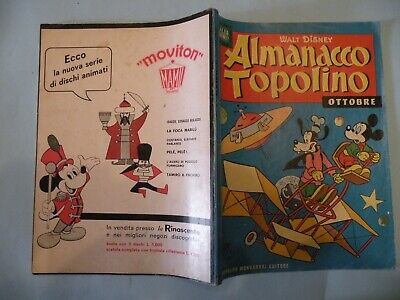 Almanacco Topolino 1963 N° 10 Mondadori Disney Originale Ottimo Bollino