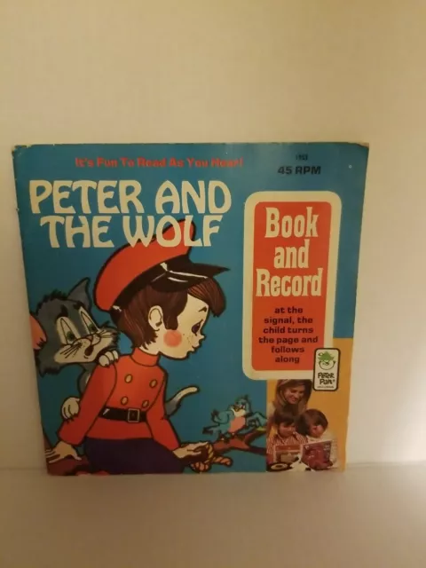 Vintage 1971 PETER AND THE WOLF Book ONLY 1953 Peter Pan Records