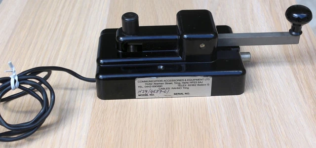 Marconi Scimitar H, H39 Telegraph Morse Key