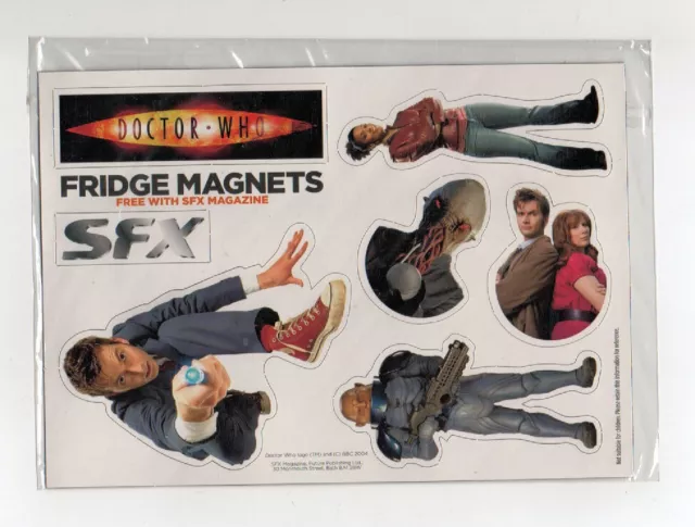 🏪  Doctor Who. Fridge Magnets. New & Sealed.