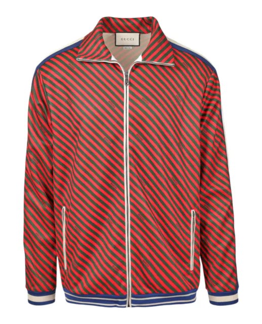 Gucci Mens Diagonal Stripe Track Jacket