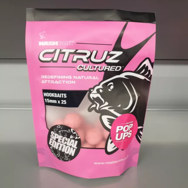 Nash Citruz Cultured Pop Ups 15mm passend zu den Pink Boilies