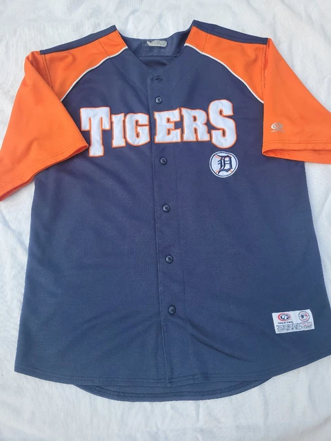 Detroit Tigers Jersey Adult XL Blue/Orange True Fan Genuine MLB BaseBall Detroit Tigers Jersey Adult XL Blue/Orange True Fan Genuine MLB BaseBall