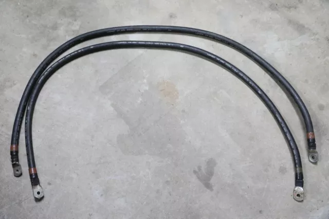 Lot of (2)  5 feet +/-   4/0 AWG Gauge Copper Welding Cable Battery Marine Solar