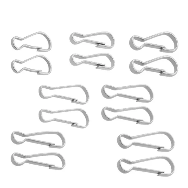 30 Pcs Metallhaken Schlüsselanhänger Aus Edelstahl Schlüsselbund