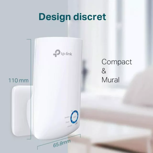 TPLink Répéteur Amplificateur WiFi N300 WiFi Extender Compatible toutes box