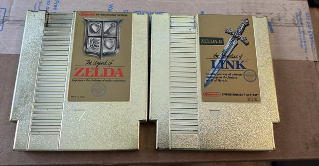 LOT THE LEGEND of Zelda + Zelda II: Adventure of Link Nintendo NES non ...