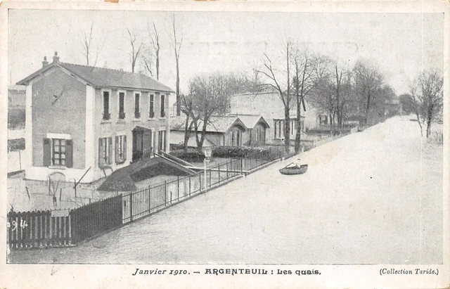 95-Argenteuil-Inondations 1910-Les Quais-N�6026-F/0137