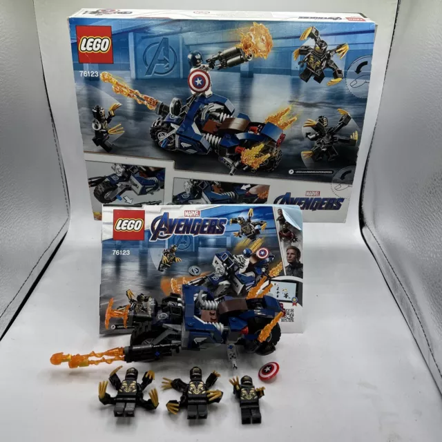 Lego Marvel Avengers Captain America Outriders Attack 76123 NOT COMPLETE