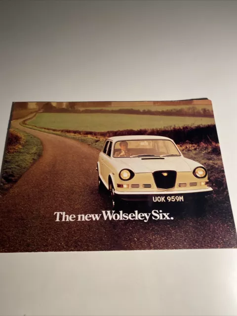 Wolseley Six Car Sales brochure 1973 ref 2905/C Uk Market FREE POSTAGE