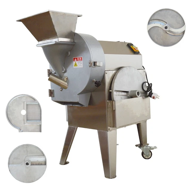 Automatic Food Fruit Vegetable Processor Slicer Shredding Dicing Cutter 110V