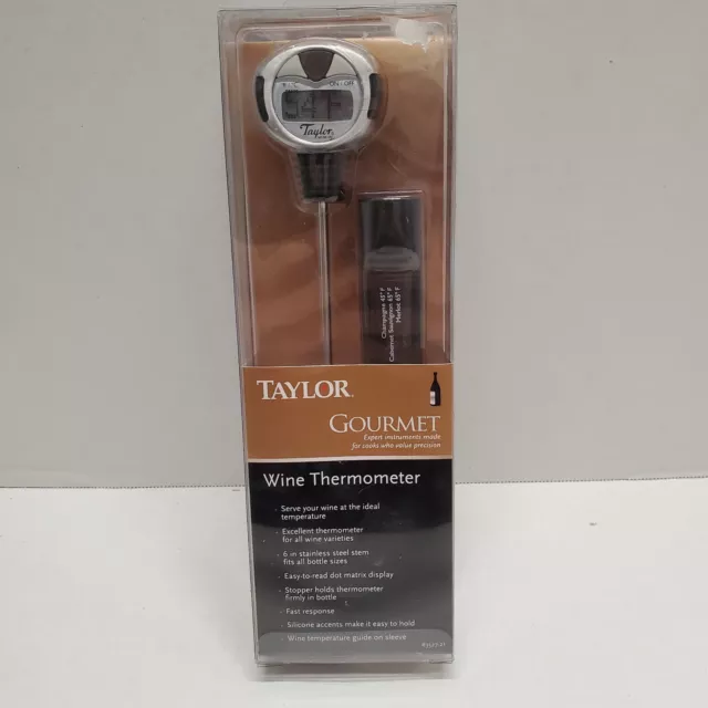 Wine Thermometer TAYLOR GOURMET Connoisseur series NEW IN PACKAGE