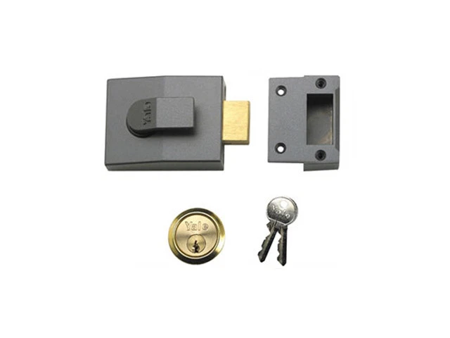 Yale YALP1DMGPB P1 Double Security Nightlatch DMG PB Cylinder 60mm Backset Visi