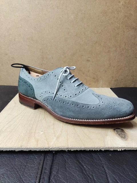 Grey suede wingtip sales shoes