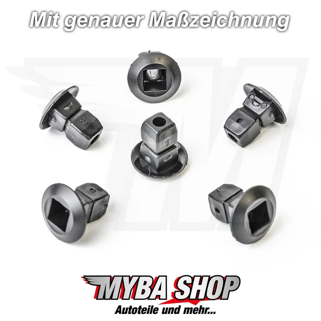 Clips De Doublure Et Garde-boue Pour Mitsubishi L200 / Colt – Lot 20 Ou 10 Pièces – Références MU000705, MU000319 – Rivet Plastique 8 Mm