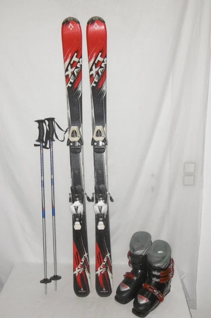 Tecno " Xt Team " Ski Junior Allround Carver 140 Cm + Skischuhe Gr.: 39 Im Set