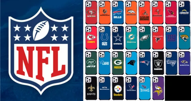 For Apple iPhone 12 Pro Max - Official NFL Football Armor Hybrid Cover Case