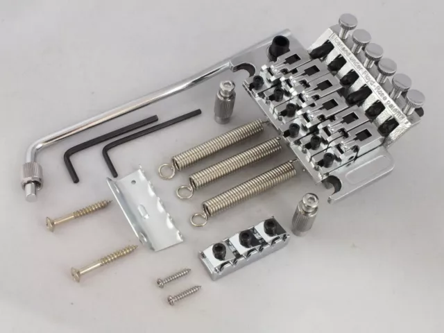 Autorizzato Floyd Rose Ponte Cromo Con 42mm Dado, Leva Tremolo, Viti E Molle