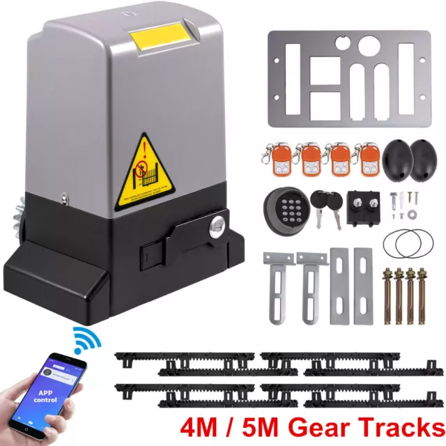 Sliding Gate Opener 1800KG 750W Automatic Motor Remote Rail 5M APP Control 2