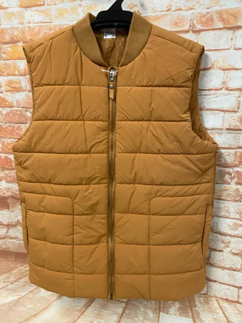 BNWT Boys Size 10 Anko Brand Mrkt Brown Puffer Vest with Zipper and Side Pockets