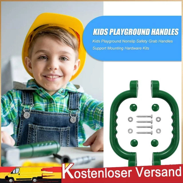 Rutschfeste Sicherheitshaltegriffe für Kinderspielplätze, Befestigungsmaterial (
