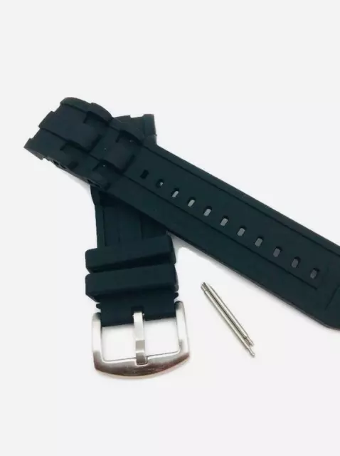 26mm Rubber BLK Watch Band Strap For Invicta Pro Diver 6977-6978-6981-6983 23702