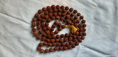 11 Mm 5 Mukhi Rudraksha Face Rudraksh Mala Nepal 109 Beads Prayer Yoga-Energized