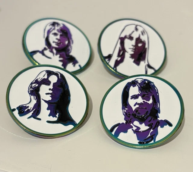 ABBA VOYAGE SET Of Four Rare Discontinued Enamel Pins £63.08 - PicClick UK
