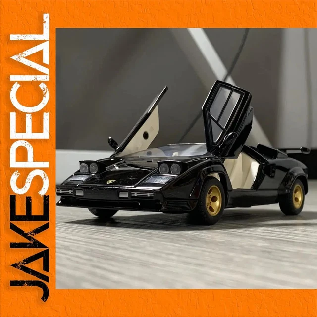 Miniature IXO CLC005 - Lamborghini Countach LP400S - Blanc/Intérieur Bleu - Échelle 1:43