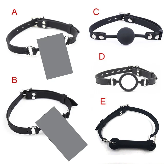 Baillon SM Anneau En Silicone Bouche Ouverte - Pour Fellation, Soumission, Bondage BDSM - Neuf Générique