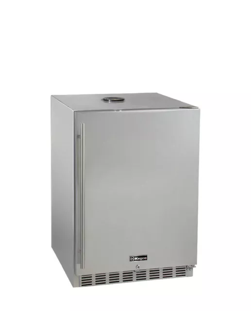 Kegco REF-HK-38-SS 24" Stainless Steel Commercial Built-In Outdoor Refrigerator