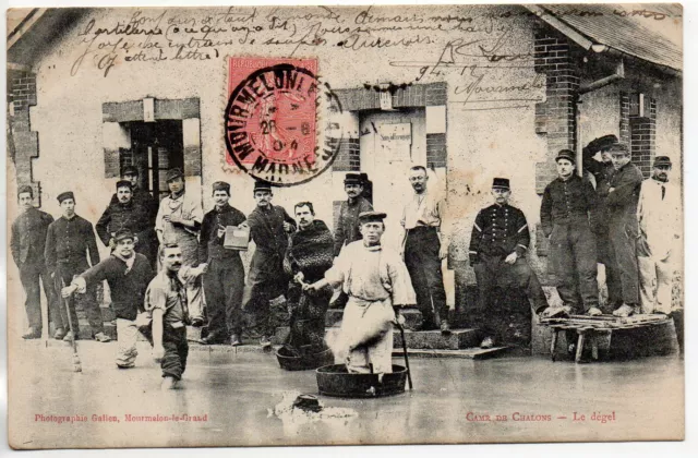 CHALONS SUR MARNE - Marne - CPA 51 - Vie Militaire Au camp - le degel