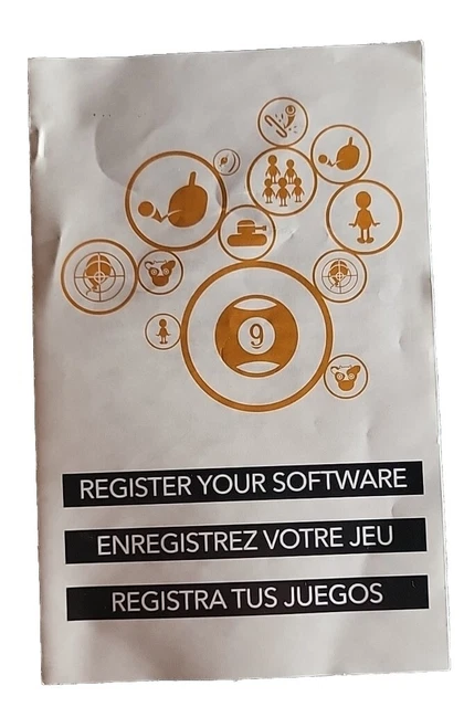 Register Software Wii Nintendo Club INSERT ONLY Authentic