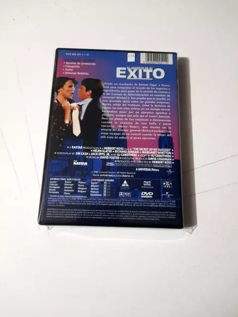 Dvd "El Secreto De Mi Exito" Como Nuevo Michael J Fox Herbert Ross Margaret Whit 2