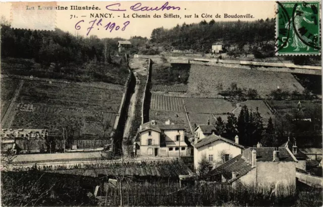 CPA NANCY Le Chemin des Whifflets sur la Cote de Boudonville (680551)